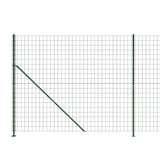 Wire Mesh Fence with Flange Green 1.6x25 m 154172