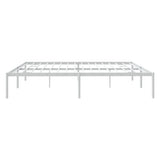 Metal Bed Frame without Mattress White 200x200cm 350920