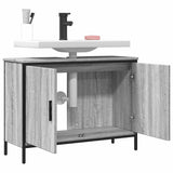 Bathroom Sink Cabinet Grey Sonoma 80x30x60 cm Engineered Wood 842454