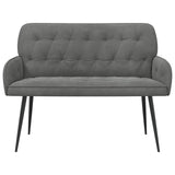 2 Seater Sofa with Metal Legs 2-Seater Dark Grey Velvet 42051018