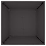 Garden Planter 5 pcs Black 50 x 50 x 15 cm Cold-rolled Steel 873825