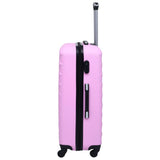 ZNTS Hardcase Trolley Set 2 pcs Pink ABS 92429