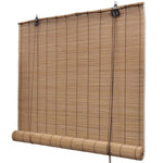 ZNTS Brown Bamboo Roller Blinds 150 x 220 cm 241331