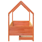 Kids Bed Frame with Drawers without Mattress 90x190 cm Single Solid Wood 3302040