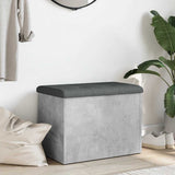 Storage Bench Concrete Grey 62x42x45 cm Engineered Wood 835043