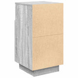 Bedside Cabinet with 2 Drawers Grey Sonoma 36x36x68 cm 858588