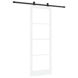 Sliding Door ORKDAL White and Black 83 x 232 cm 3332030