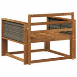 Outdoor Middle Sofa Solid Acacia Wood Natural 3438843