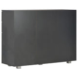 Sideboard High Gloss Black 107x35x80.5 cm 283719