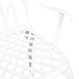 Garden Chair 2 pcs White 53 x 51 x 88.5cm Aluminium 42002400