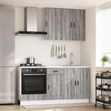 Kitchen Unit PORTO 5 pcs Grey Sonoma Engineered Wood 3438281