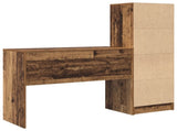 Desk with Drawer with Shelf with Storage 2 pcs Old Wood 3337335