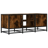 ZNTS TV Cabinet Smoked Oak 100x35x41 cm Engineered Wood and Metal 848836