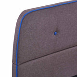 Bed Frame without Mattress Taupe Fabric 135x190 cm Double 281118