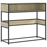 Console Table Sonoma Oak 90x35x80 cm Engineered Wood 849170