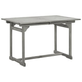 Garden Dining Set Grey Solid Acacia wood Standard Extendable 3079655