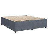 Bed Frame without Mattress Dark Grey Super King Velvet 3285046