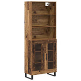 Highboard 2 pcs Old Wood Engineered Wood 3403189