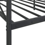 Day Bed without Mattress Black 107x203 cm Steel 4104671