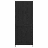 Highboard Black Oak 69.5 x 34 x 180 cm Engineered Wood 3416090