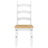 5 Piece Dining Set PANAMA White Solid Wood Pine 3345205