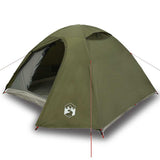 Camping Tent Dome 4-Person Olive Green Waterproof 4009618