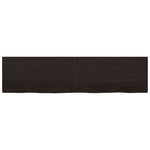 Bathroom Countertop Dark Brown 200x50x cm Treated Solid Wood 3156269