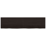 Bathroom Countertop Dark Brown 200x50x cm Treated Solid Wood 3156269