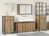 Bathroom Furniture Set with Drawer Artisan Oak Engineered Wood 3403051
