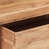 323522 Console Table 100x35x76 cm Solid Acacia Wood with Live Edges