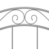 Bed Frame without Mattress Grey Metal 100x200 cm 324993
