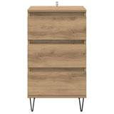 Sideboard Artisan Oak 40 x 35 x 70 cm Engineered Wood and Iron 881706