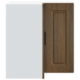 Kitchen Wall Corner Cabinet "Porto" Brown Oak Engineered Wood 854104