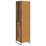 Warderobe with Door Old Wood 50 x 50 x 200 cm Engineered Wood 3403020