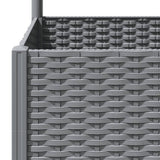 Garden Planter Light Grey 40 x 40 x 136 cm 153270