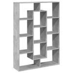 Book Cabinet Concrete Grey 102x29x143 cm Engineered Wood 3310301