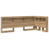 Storage Headboard Artisan Oak Engineered Wood 3335460