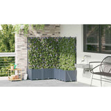 Garden Planter 5 pcs LiGht Grey 120 x 120 x 142 cm Plastic 42002902