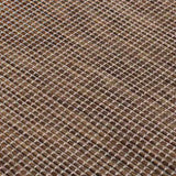 ZNTS Outdoor Flatweave Rug 160x230 cm Brown 340790