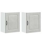 Kitchen Wall Cabinets 2 pcs Kalmar Concrete Grey Engineered Wood 853566