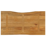 Table Top 110x60x3.8 cm Live Edge Solid Wood Mango 370791