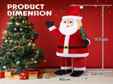 6FT Lighted Santa Christmas Yard Decorations, Pre-lit Pull Up Santa Waving Hand with 180 LED Warm 68804595