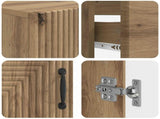 3 Piece Bathroom Cabinet Set HAARLEM Artisan Oak 3417782