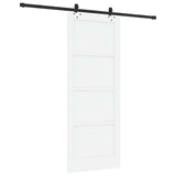 Sliding Door ORKDAL White 83 x 211 cm Solid Pine Wood 3333647