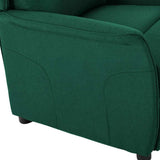 Recliner Chair Dark Green 66.5 x 94 x 101.5 cm Polyester 340158