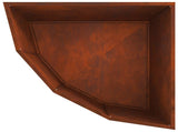 Corner Planter Rusty 60 x 60 x 50 cm Weathering steel 883667