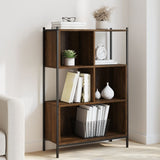 Bookcase Brown Oak 72x28x109 cm Engineered Wood 838887