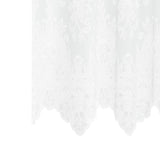 Lace Curtain with Curtains White 1200 x 300 cm Polyester 4107981