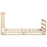 Bed Frame Pine Solid pine wood Single Durable Bed Frame 3281557
