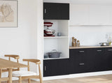 Hanging Cabinet Black Oak 60 x 57 x 207 cm Engineered Wood 3334018